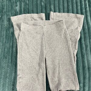 Aerie Gray Ribbed Pants